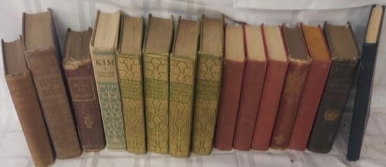 Lot of 15 Hard Back Vintage and Antique Books