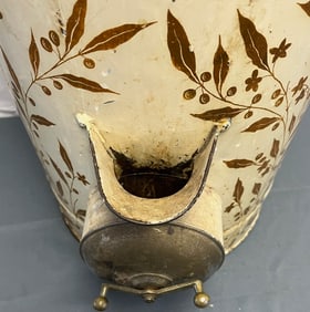 19th c. TOLEWARE GERMAN KAFFEE (COFFEE) BEAN DISPENSER