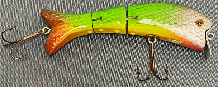 RARE 1930S ANTIQUE GOBLE TULSA WIGGLER FISHING LURE