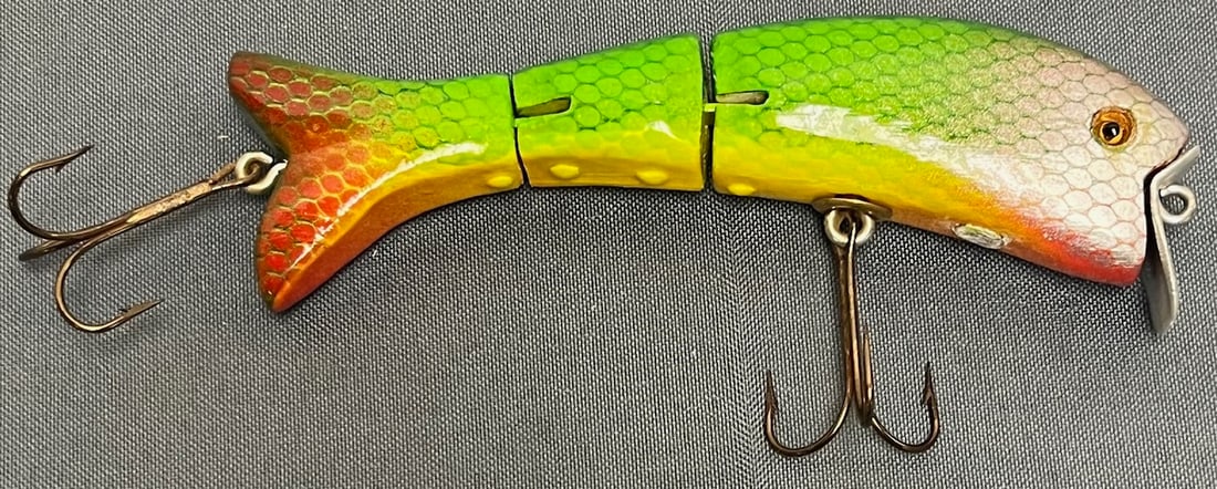RARE 1930S ANTIQUE GOBLE TULSA WIGGLER FISHING LURE (1 of 10)