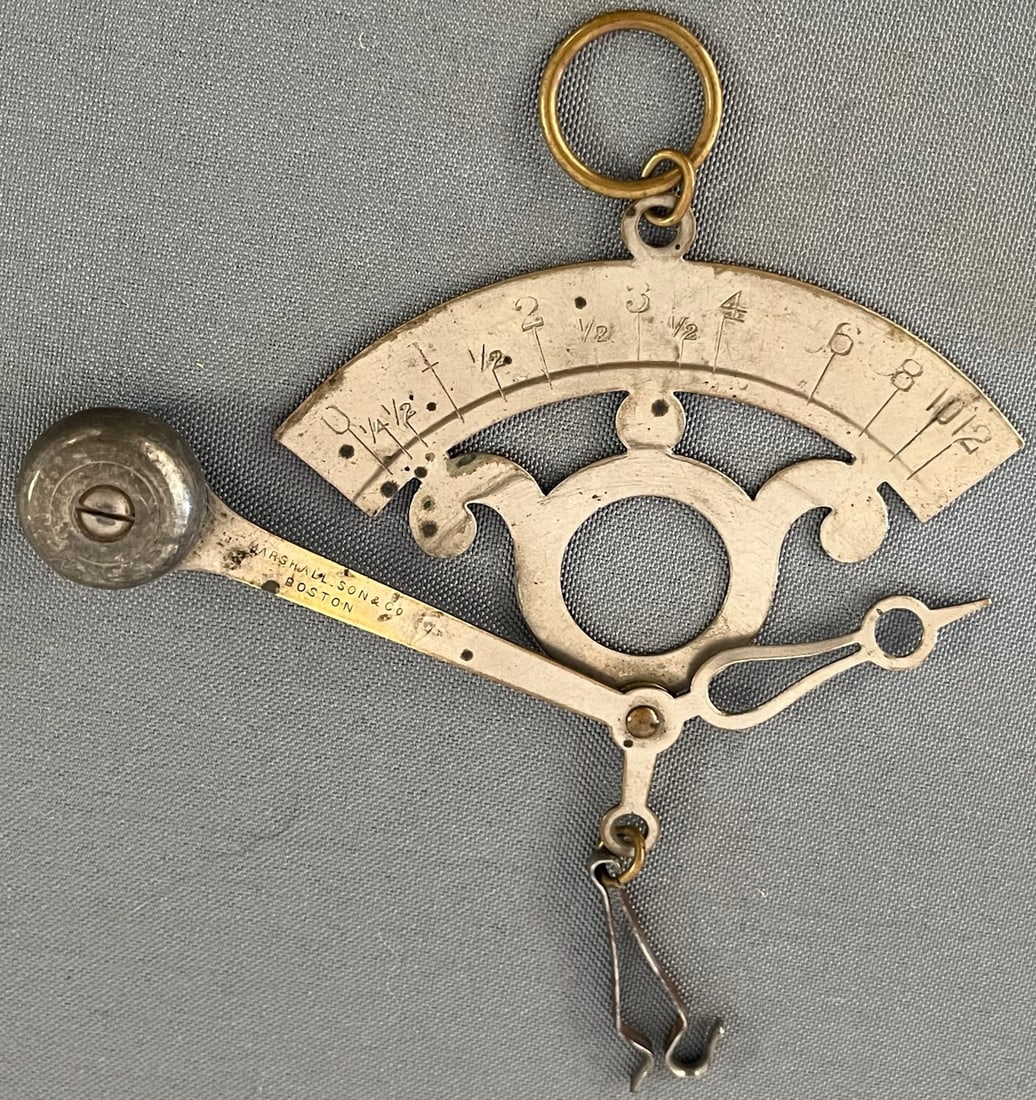 ANTIQUE POSTAL LETTER SCALE, MARSHALL SON & CO. BOSTON (1 of 7)