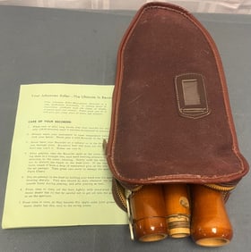 VINTAGE JOHANNES ADLER WOODEN MAGNAMUSIC RECORDER IN CASE