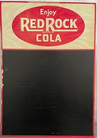 VINTAGE RED ROCK COLA ADVERTISING CHALK BOARD, NEW OLD STOCK