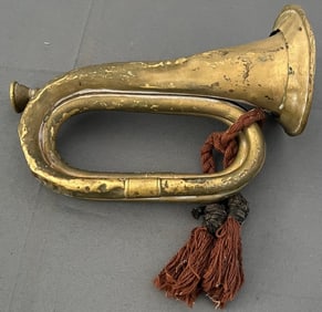 ANTIQUE BRASS MILITARY INFANTRY BUGLE