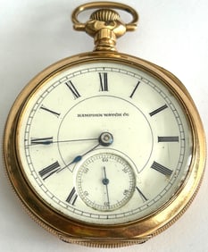 ANTIQUE GOLD FILLED HAMPDEN POCKET WATCH
