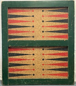 VINTAGE EARLY 20TH CENTURY BACKGAMMON GAMEBOARD