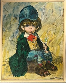 THE ARTFUL DODGER FRAMED PRINT ON CANVAS BY LEIGHTON JONES
