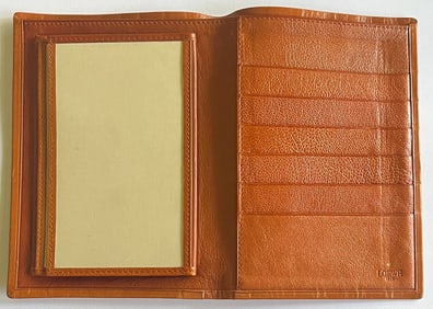 TAN LEATHER WALLET BY LOEWE