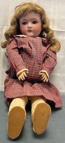 Exceptional 1917 Ambergs Victory Doll, Fulper Pottery Head, American WWI Era
