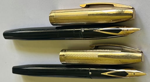 Pair of Scheaffer Fountain Pens with 14k gold nibs (tips)
