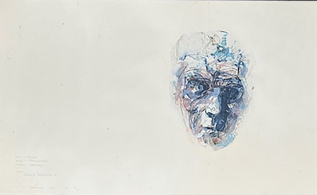 LOUIS LE BROCQUY (IRISH, 1916-2012) "Heads Image" Artist's Proof Lithograph, Signed, Dated