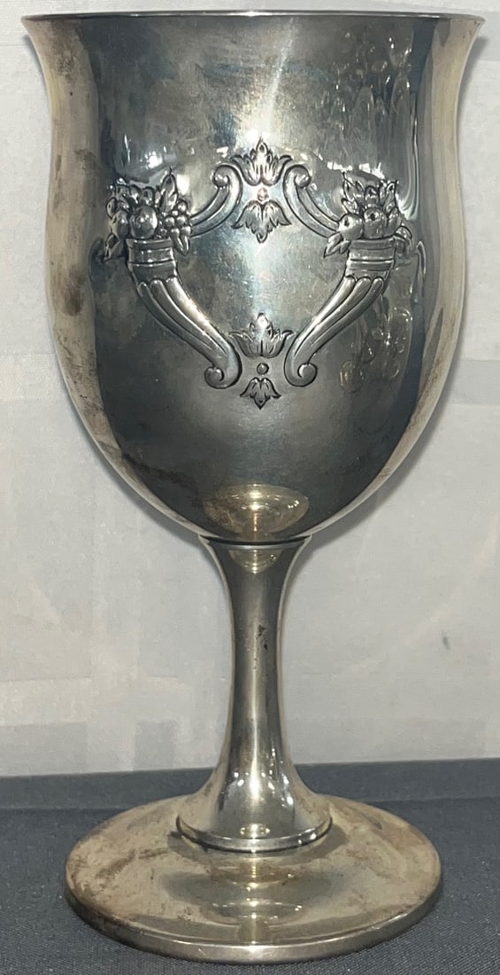 Sterling Silver Francis I Water Goblet by Reed and Barton: Sterling Silver Francis I Water Goblet by Reed and Barton, weight, Measures 6 1/2" high