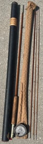 Vintage / Antique 4 piece bamboo fly fishing rod, WRIGHT & MCGILL GRANGER VICTORY ROD