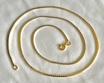 14K YELLOW GOLD 20" NECKLACE, 5.04 G