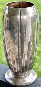 HEAVY ANTIQUE STERLING SILVER VASE BY "SHREVE, CRUMP & LOW CO.", 695 Grams