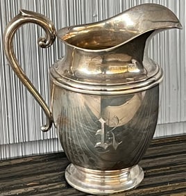 STERLING SILVER WATER PITCHER BY "PREISNER"