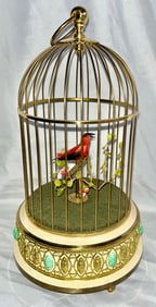 EXCEPTIONAL GERMAN MECHANICAL SINGING BIRD AUTOMATON, KARL GRIESBAUM