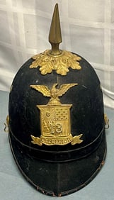New York State Militia / National Guard M1881 Spiked Dress Helmet, 13th Regiment, c.1880s–90s