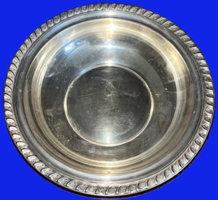 GORHAM STERLING SILVER 9" DIAMETER BOWL, 249.97 GRAMS
