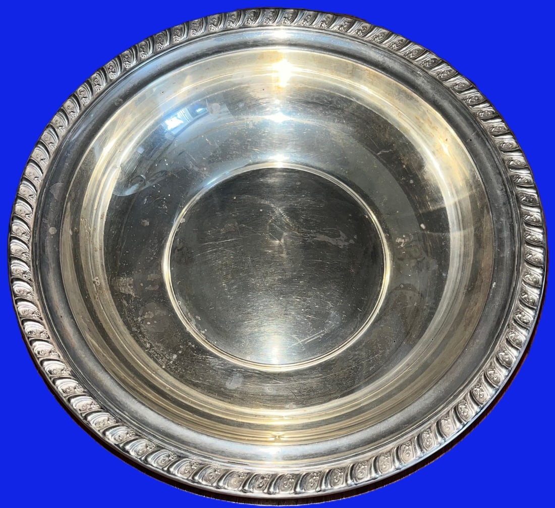 GORHAM STERLING SILVER 9" DIAMETER BOWL, 249.97 GRAMS (1 of 11)