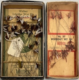 Vintage Weber “Lifelike / Weberkraft" Wet Fly Assortment in Original Boxes – Stevens Point, WI