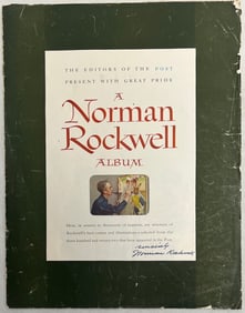 1950s A Norman Rockwell Album, Personally Signed by Norman Rockwell, Large Folio
