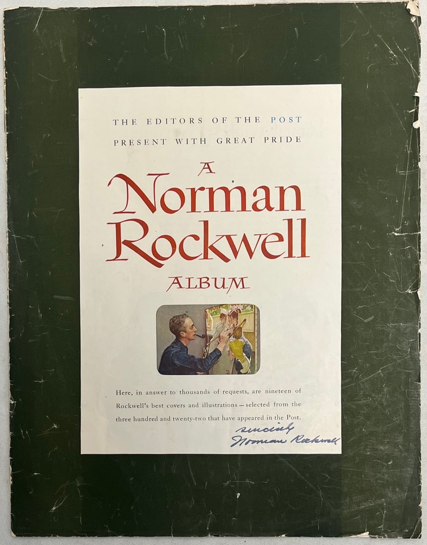 1950s A Norman Rockwell Album, Personally Signed by Norman Rockwell, Large Folio (1 of 10)