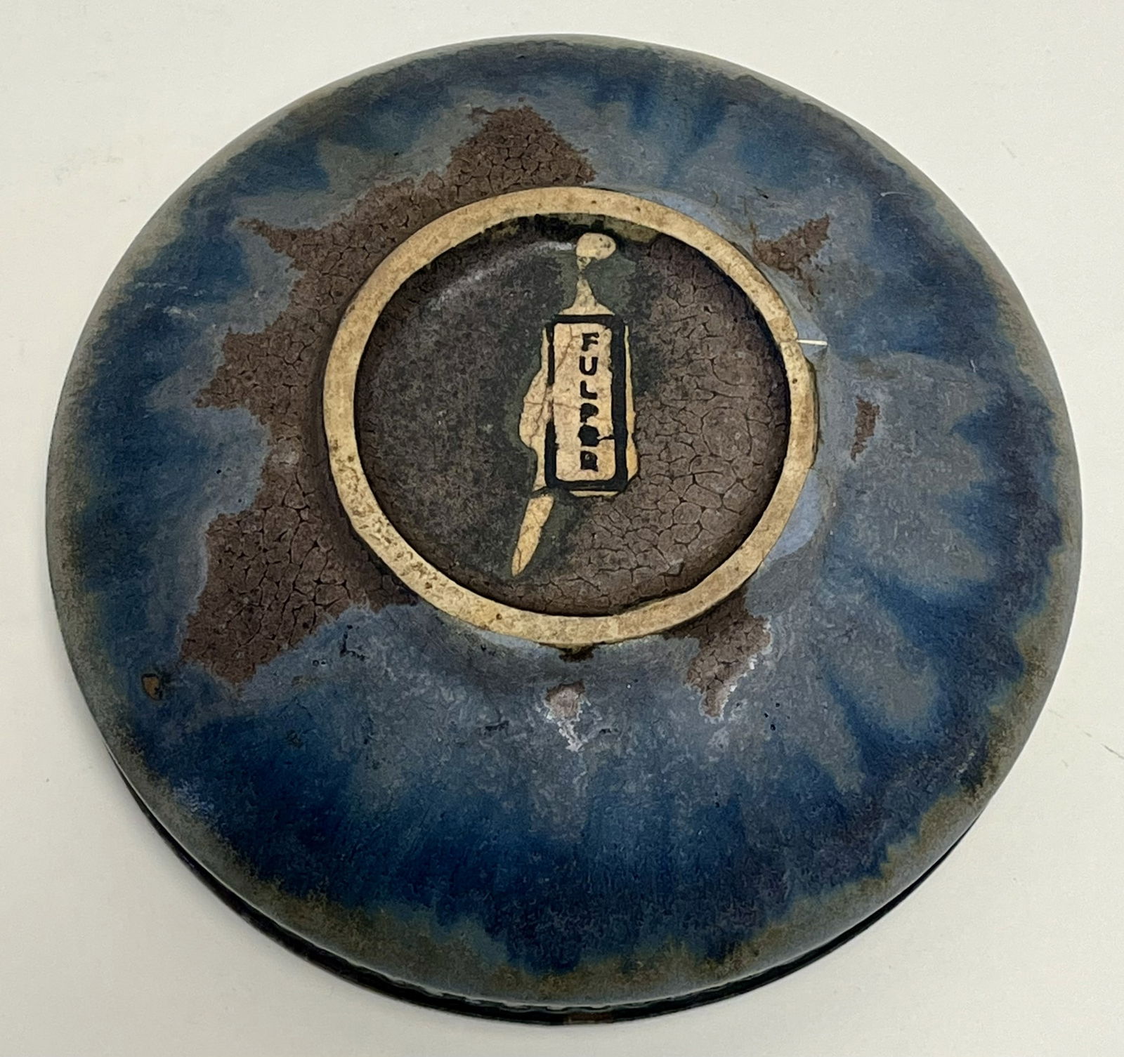 Fulper Pottery Arts & Crafts Crystalline Glaze Bowl, c. 1917–1925, Signed: Fulper Pottery Arts & Crafts Crystalline Glaze Bowl, c. 1917–1925, Signed, Arts & Crafts era stoneware bowl by the Fulper Pottery Company, Flemington, New Jersey, dating to circa 1917–1925. The bo