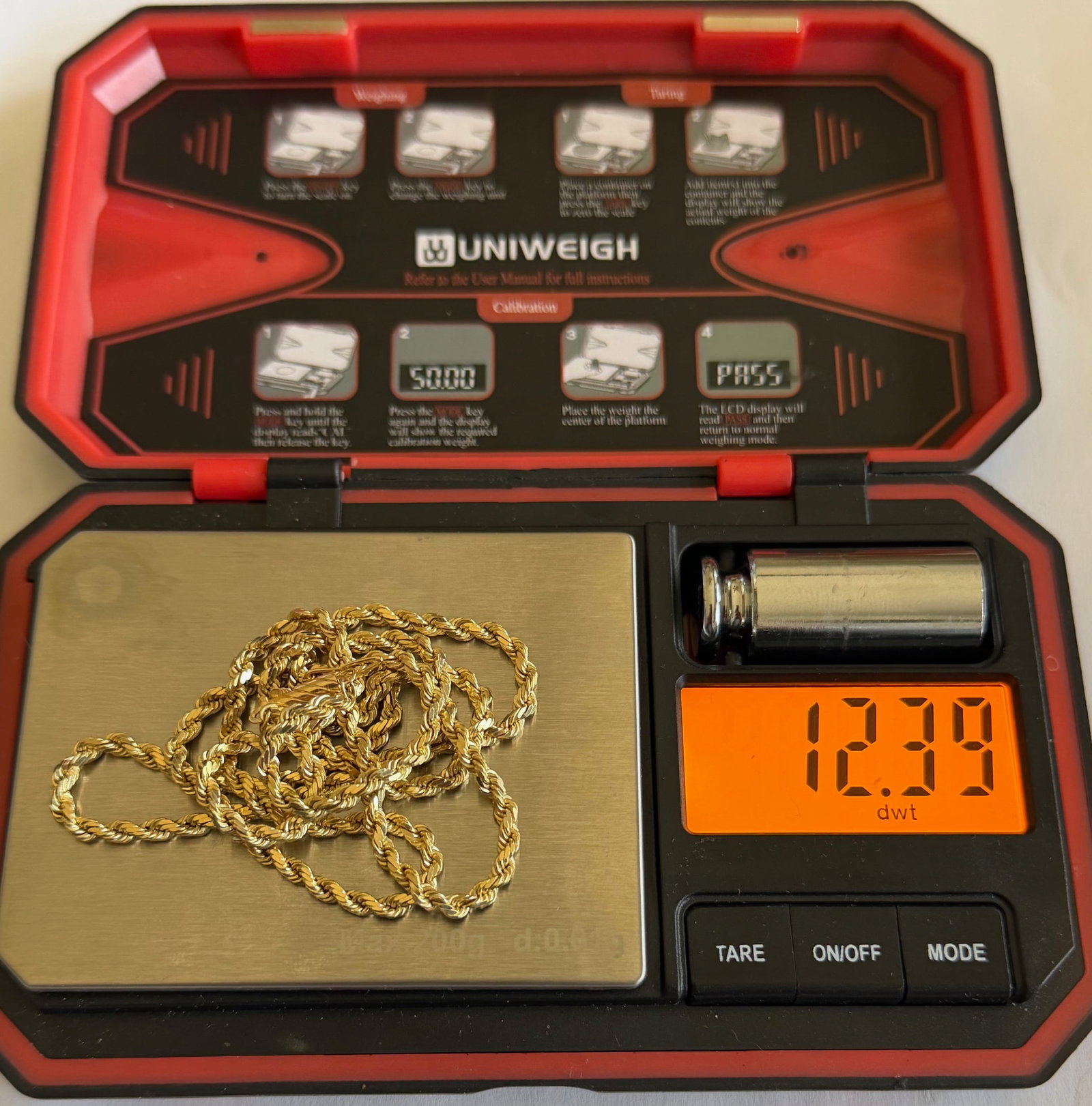 14K Yellow Gold Rope Chain Necklace – 24” Long, 19.27 GRAMS, Solid Gold, Barrel-Style - 7