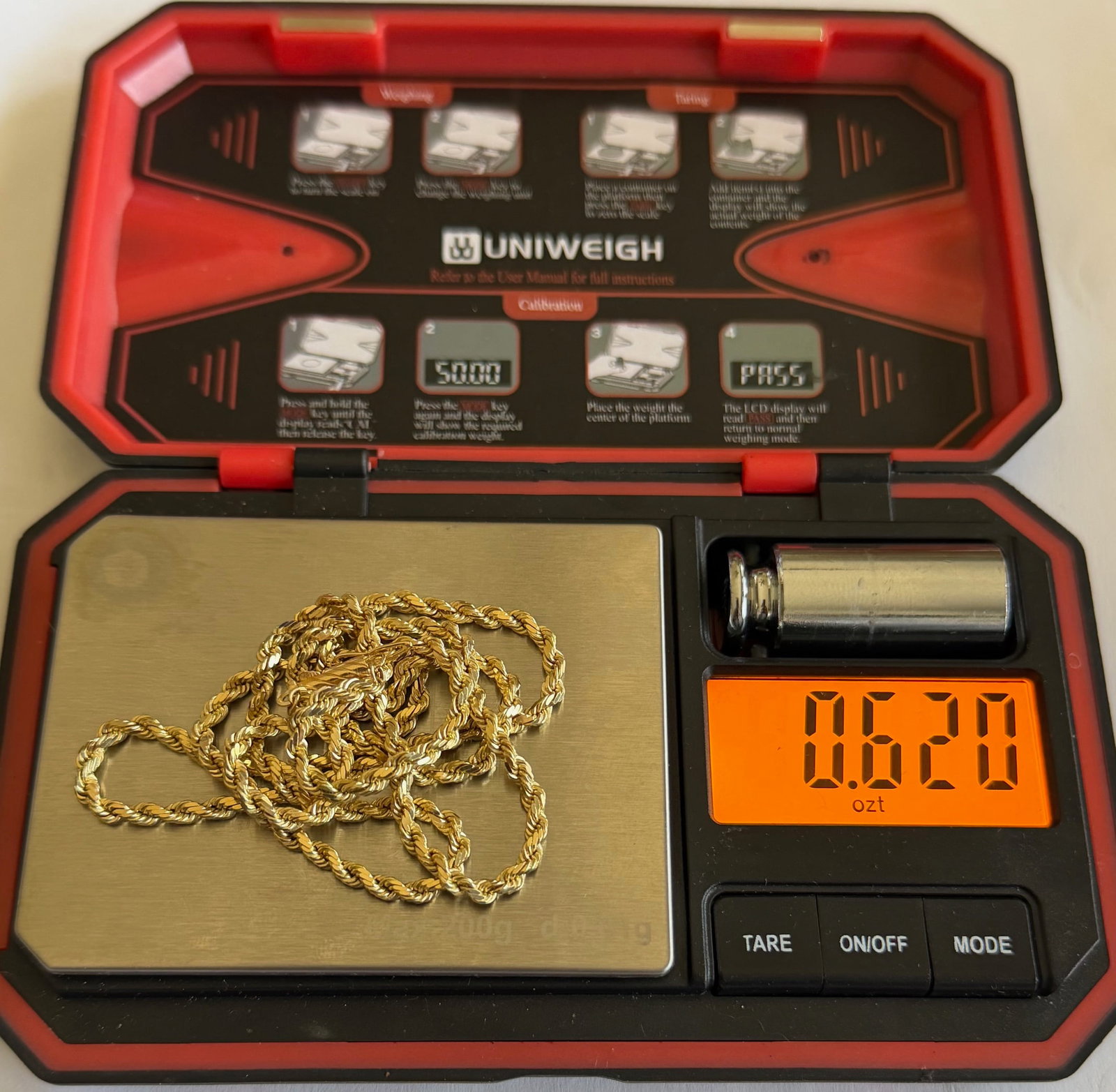 14K Yellow Gold Rope Chain Necklace – 24” Long, 19.27 GRAMS, Solid Gold, Barrel-Style - 8