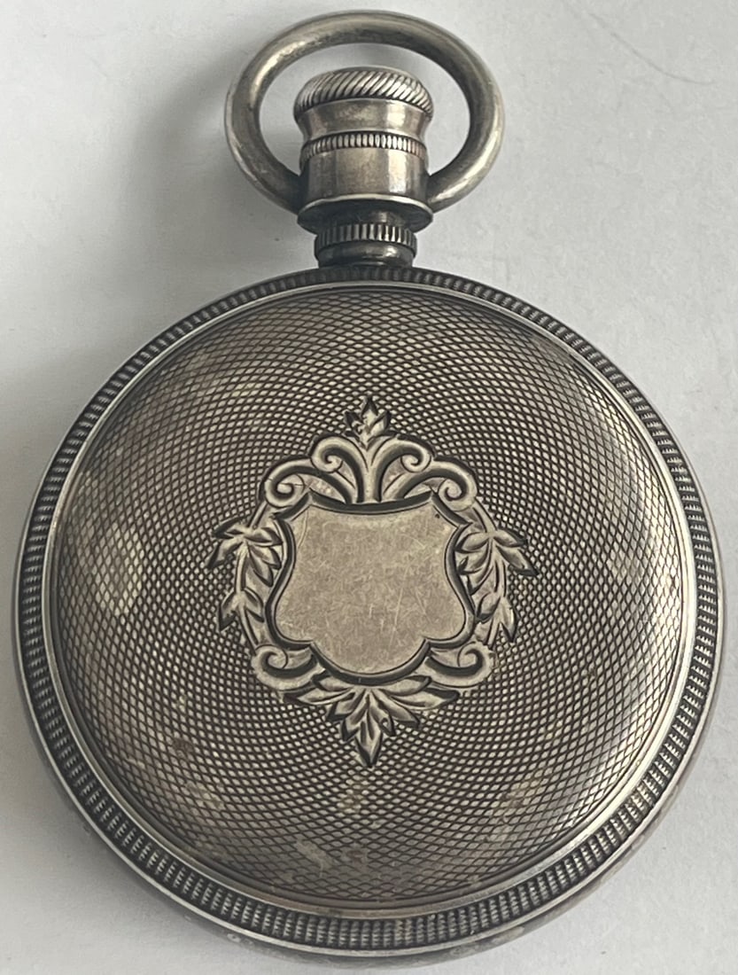 Antique Waltham A.W.Co Pocket Watch – Key Wind/Set – Coin Silver Case – Engraved: Antique Waltham A.W.Co Pocket Watch – Key Wind/Set – Coin Silver Case – Engraved Movement, WEIGHS APPROX. 155.25 GRAMS, MEASURES APPROX. 2 1/4" IN DIAMETER. Antique American Waltham
