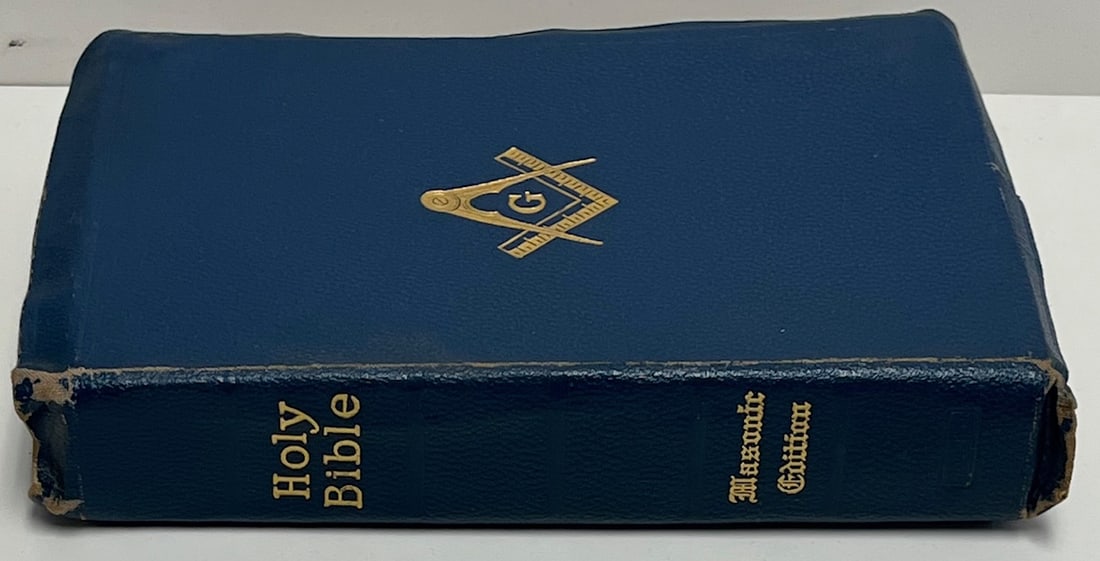 1925 Masonic Holy Bible – John Wesley Kelchner – Illustrated King Solomon’s Temple – Lodge (1 of 13)