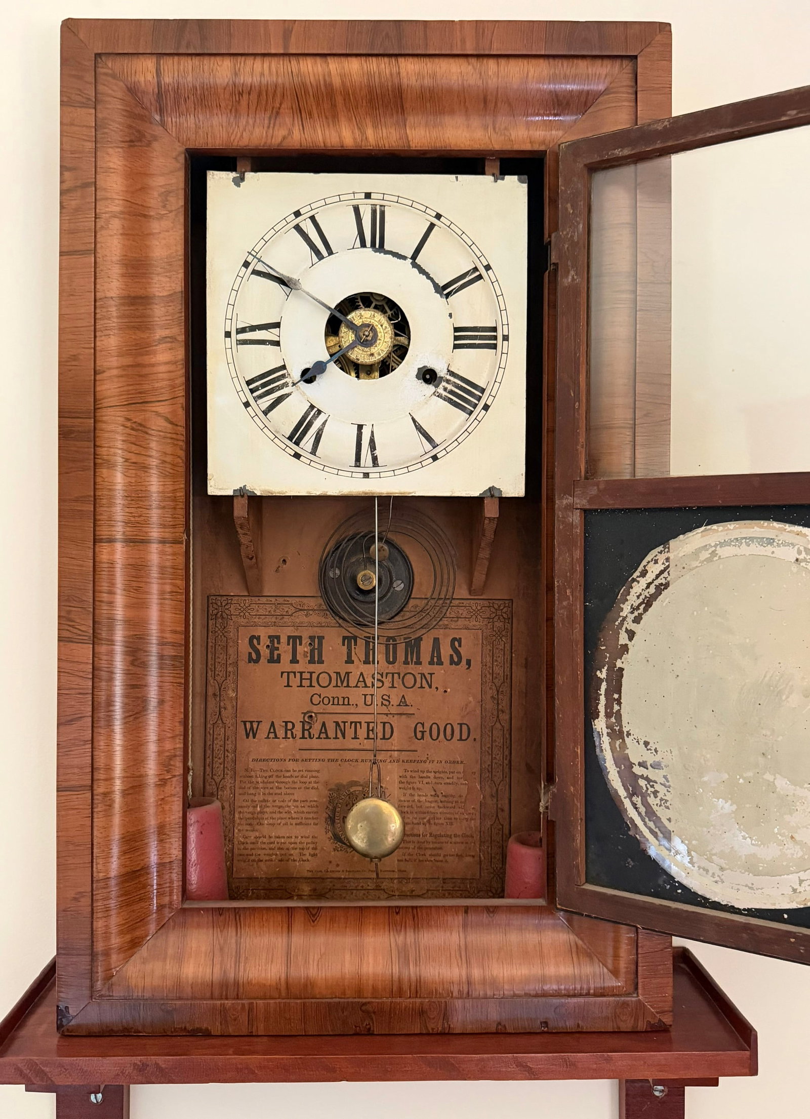 19th C. Seth Thomas Ogee Weight-Driven Shelf Clock, Thomaston CT - 3
