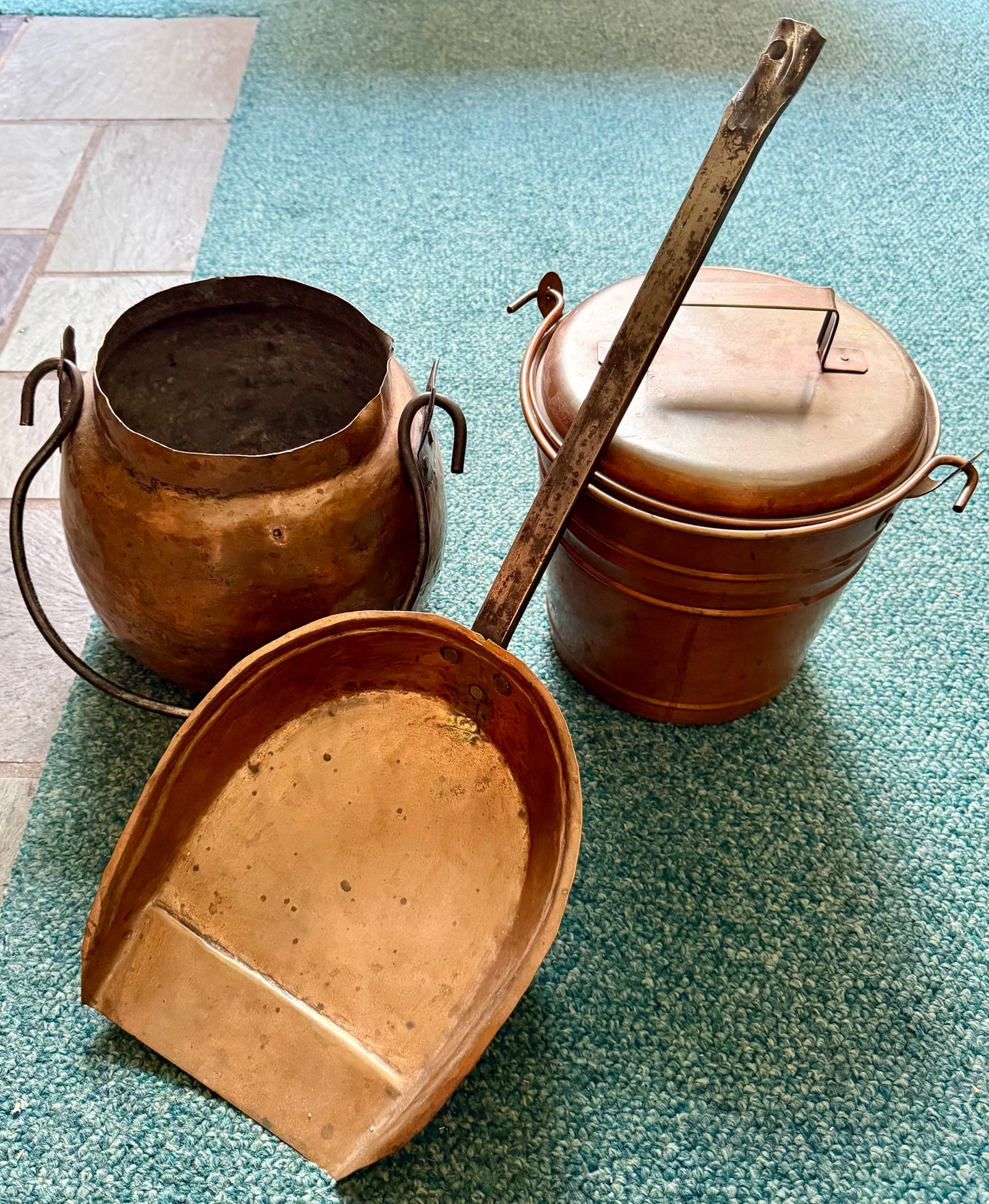 Group of Antique & Vintage Copper Cookware, Smith & Hawken, 3 Pcs (1 of 9)