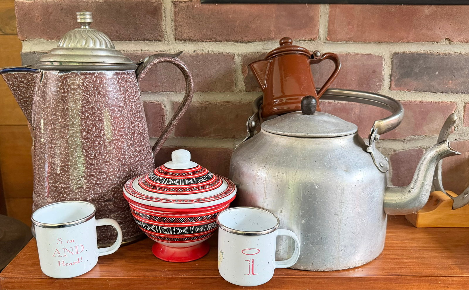 Vintage & Antique Enamelware and Aluminum Kitchenware Group, 6 Pieces (1 of 7)