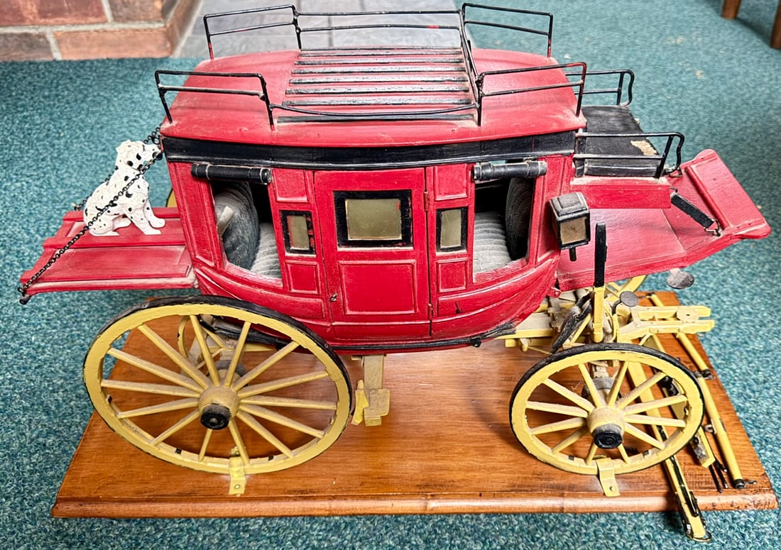 Rare Ben Wagner Jr. Attributed Wells Fargo Concord Stagecoach Scale Model, c.1976 (1 of 18)