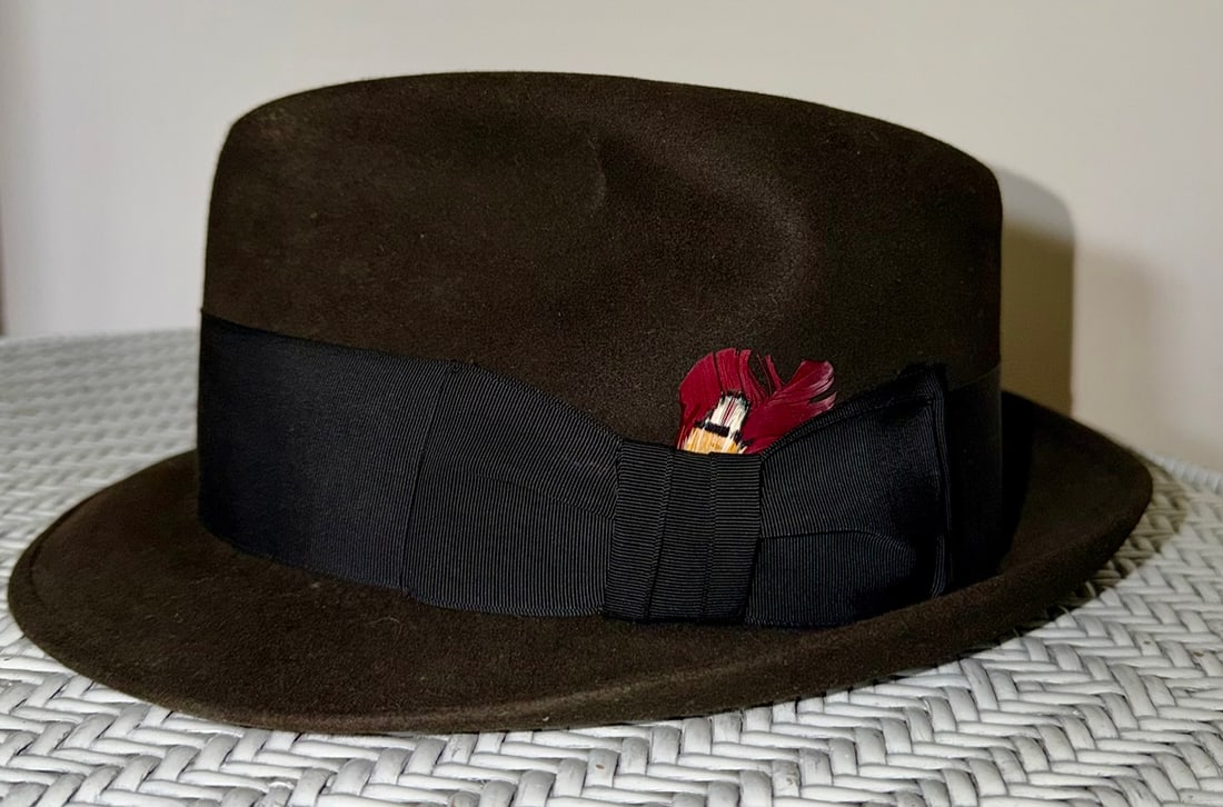 Akubra National Heritage Series Brown Fur Felt Fedora Hat (1 of 6)