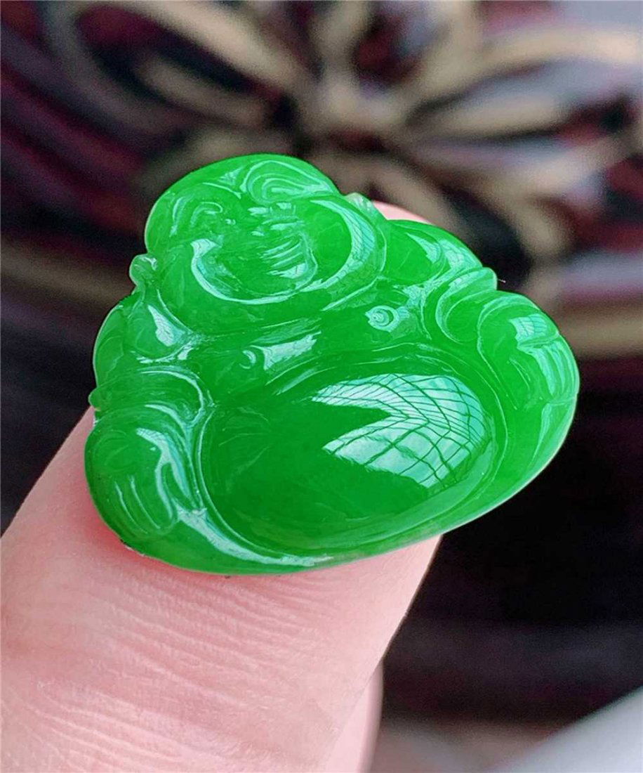 Myanmar natural jade pendant 1.85g to be set (1 of 7)