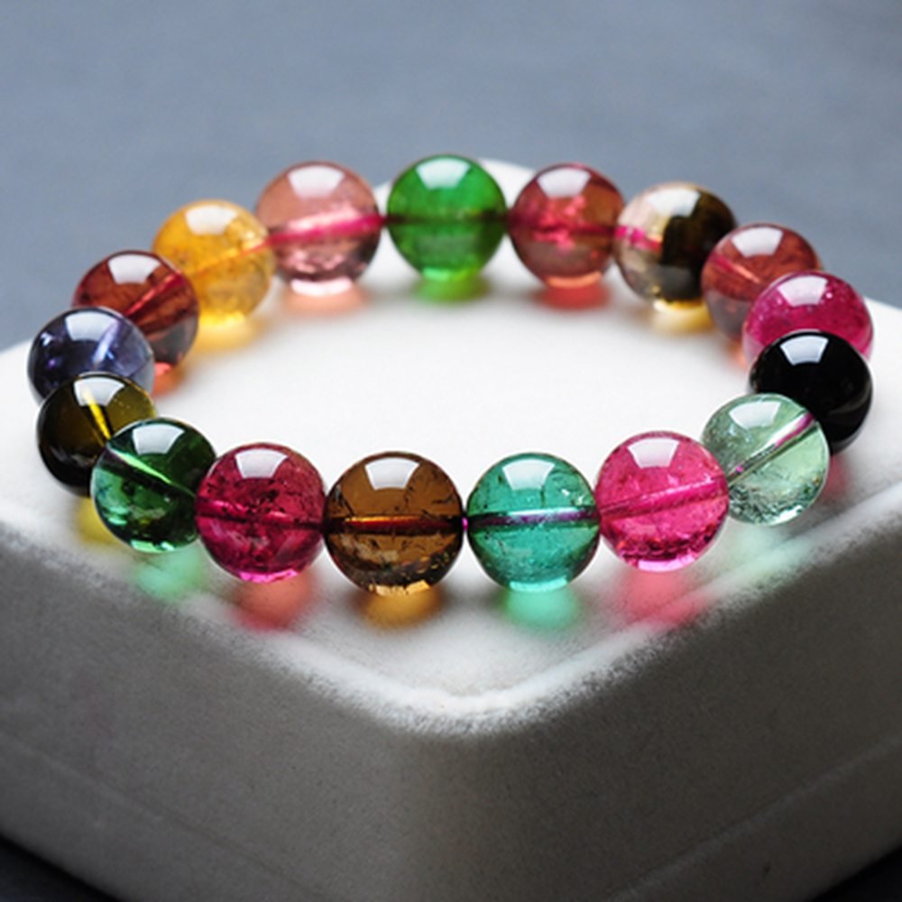 54.30g 12.5MM colorful candy tourmaline bracelet: 54.30g 12.5MM colorful candy tourmaline braceletBody Material TourmalineOther materialsWeight 54.30gSize The diameter of a single bead is about 12.5MM, suitable for wearing a single circle within 18CM