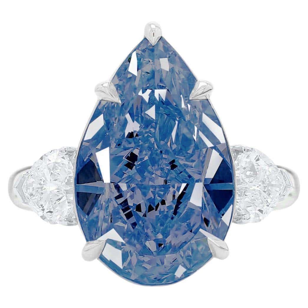 2.52 Ct. Gia Rare Internally Flawless Fancy Vivid Blue Diamond