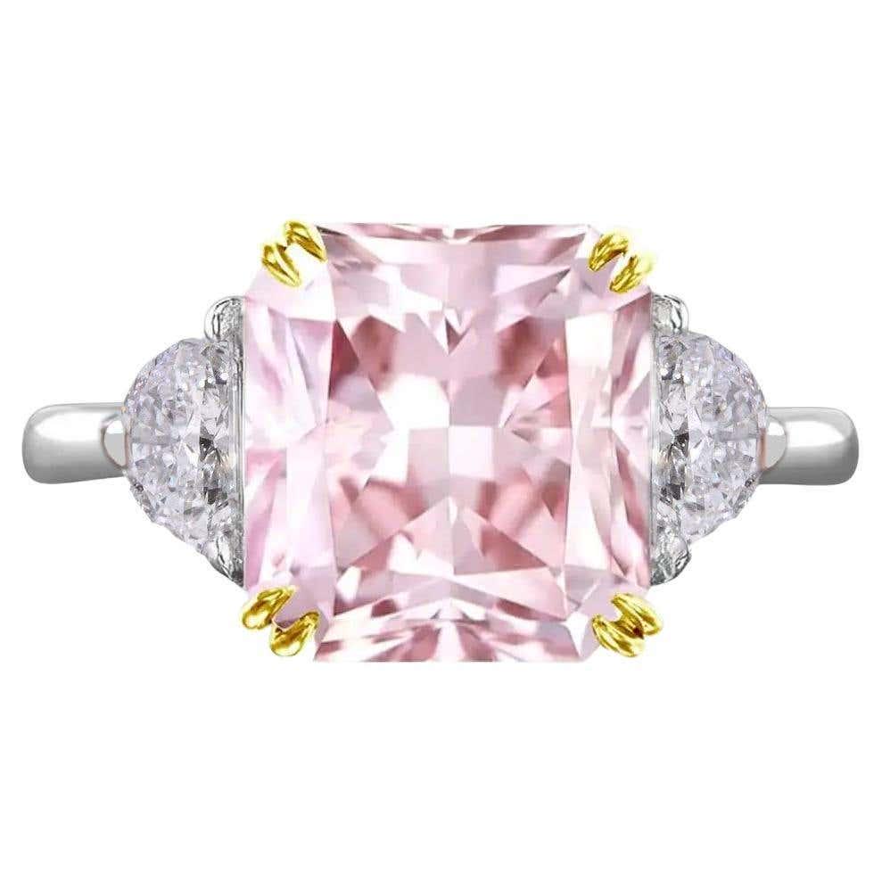 GIA Certified 5 Carat Fancy Pink Even color Diamond Ring Investment grade (1 of 1)
