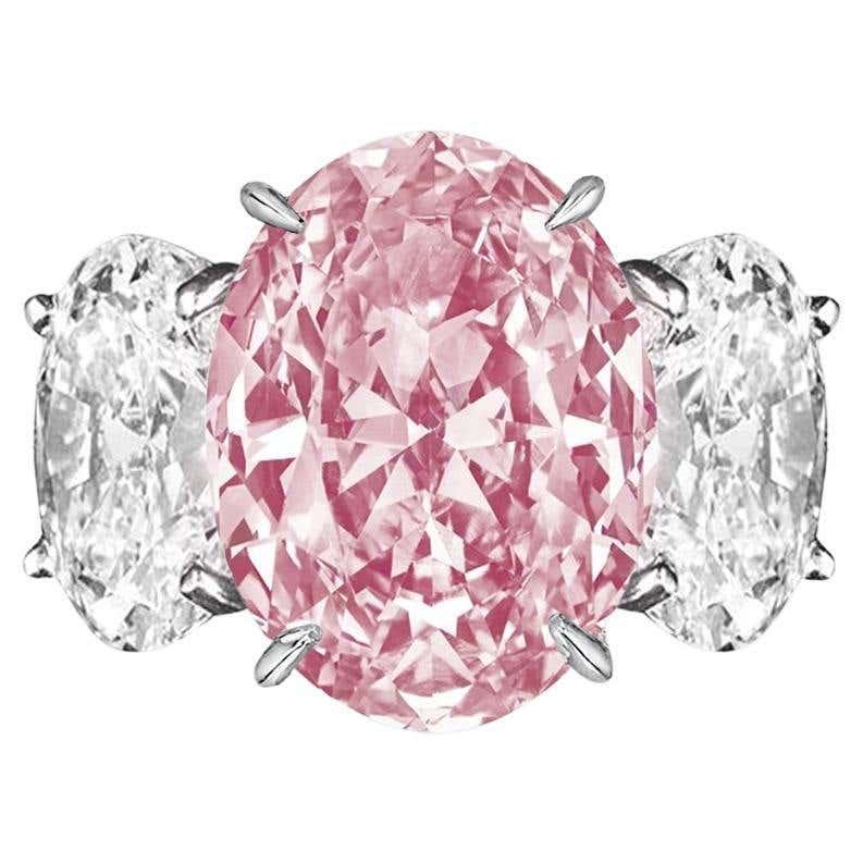 Collector GIA Certified Fancy Pink 6 Carat Diamond Solitaire Engagement Ring (1 of 1)