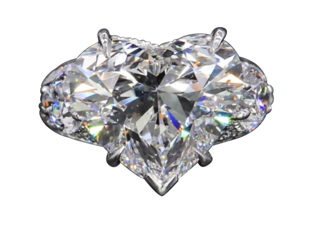 GIA Certified 7 Carat Certified Heart Shape Diamond Ring (1 of 1)