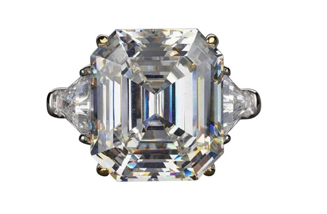 INTERNALLY FLAWLESS Carat GIA Certified 8.16 Square Emerald Cut Diamond (1 of 1)