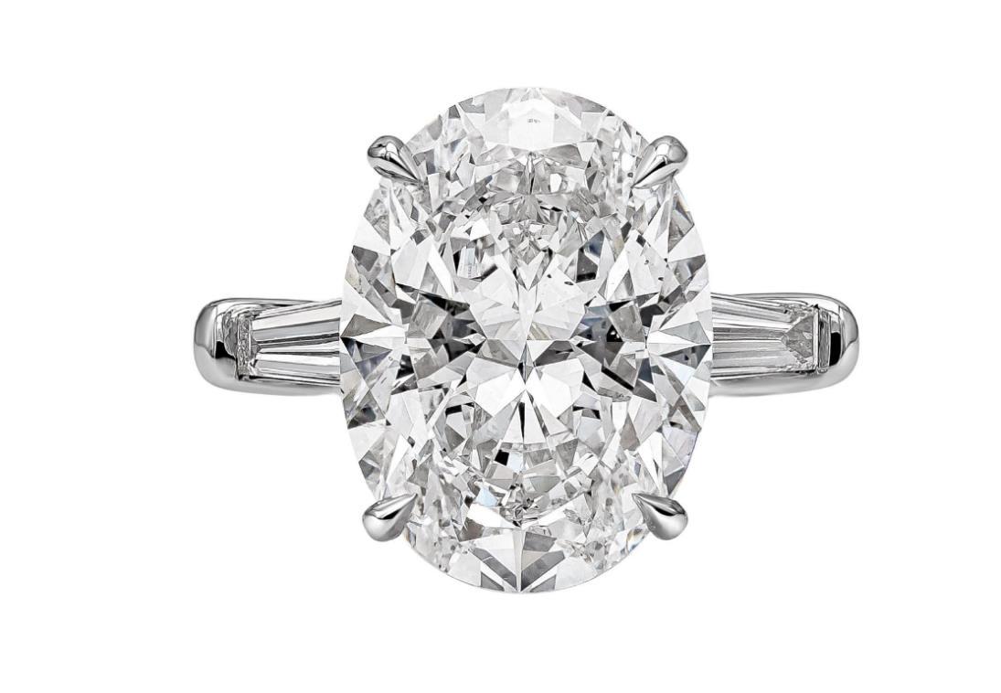 Roman Malakov, 8.05 Carat Oval Cut Three Stone Diamond Engagement Ring (1 of 1)