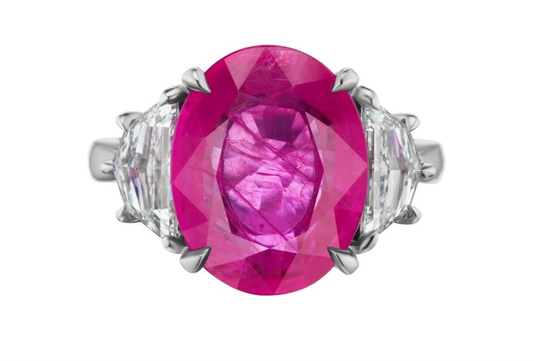 Burmese Ruby And Diamond Ring In Platinum By RayazTakat (1 of 1)