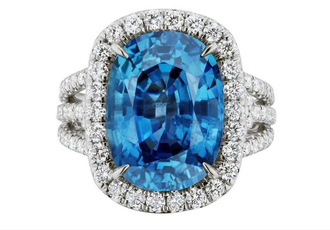 Unheated Burmese Sapphire And Diamond Ring By RayazTakat (1 of 1)