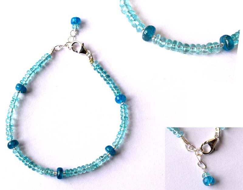 NATURAL APATITE RUBY BRACELET W/ 925 SILVER: These are Natural , earth mined APATITE beads finished with SOLID 925 Sterling Silver lobster clasp. Clasp is adjustable from 7.5" to 8"