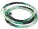 STERLING SILVER - SHADED EMERALD - NECKLACE - 4