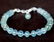 NATURAL AQUAMARINE BRACELET W/ 925 SILVER